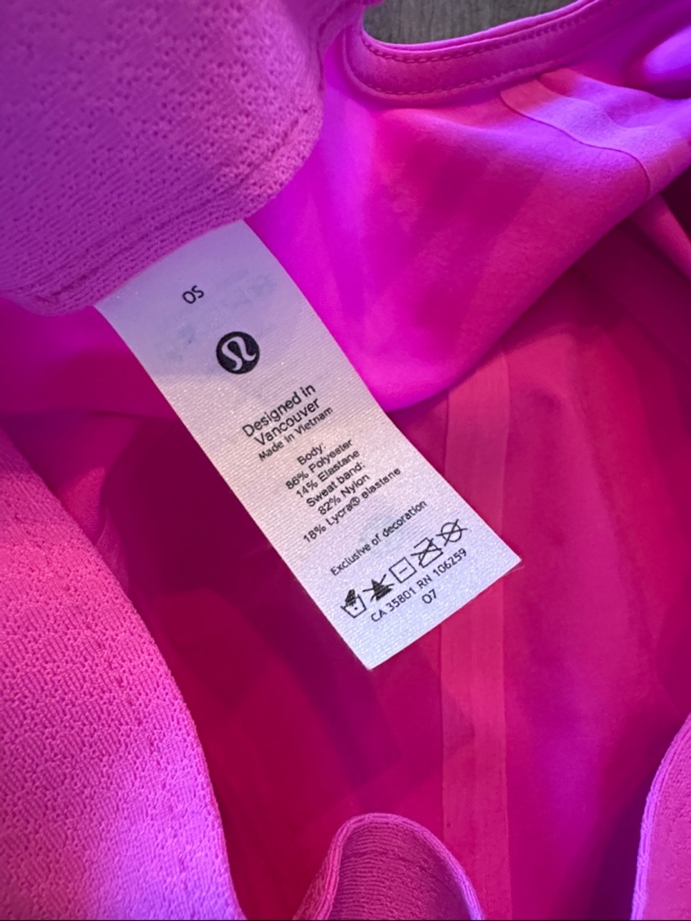 Lululemon Pink Baseball Cap - Picture 3 of 4